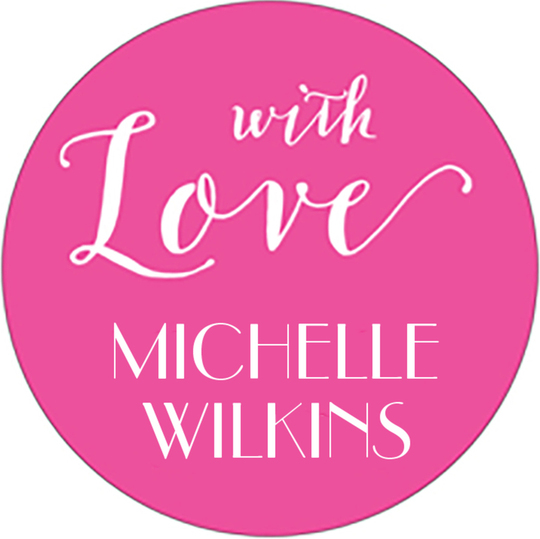 With Love Round Gift Stickers
